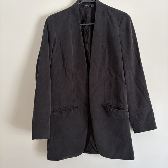 Eileen Fisher Jackets & Blazers - Eileen Fisher the Fisher Project Blazer Jacket Tencel Open Front Black Sz XS